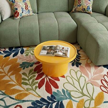 Couchtisch rund, in Lackoptik, Ø50 cm