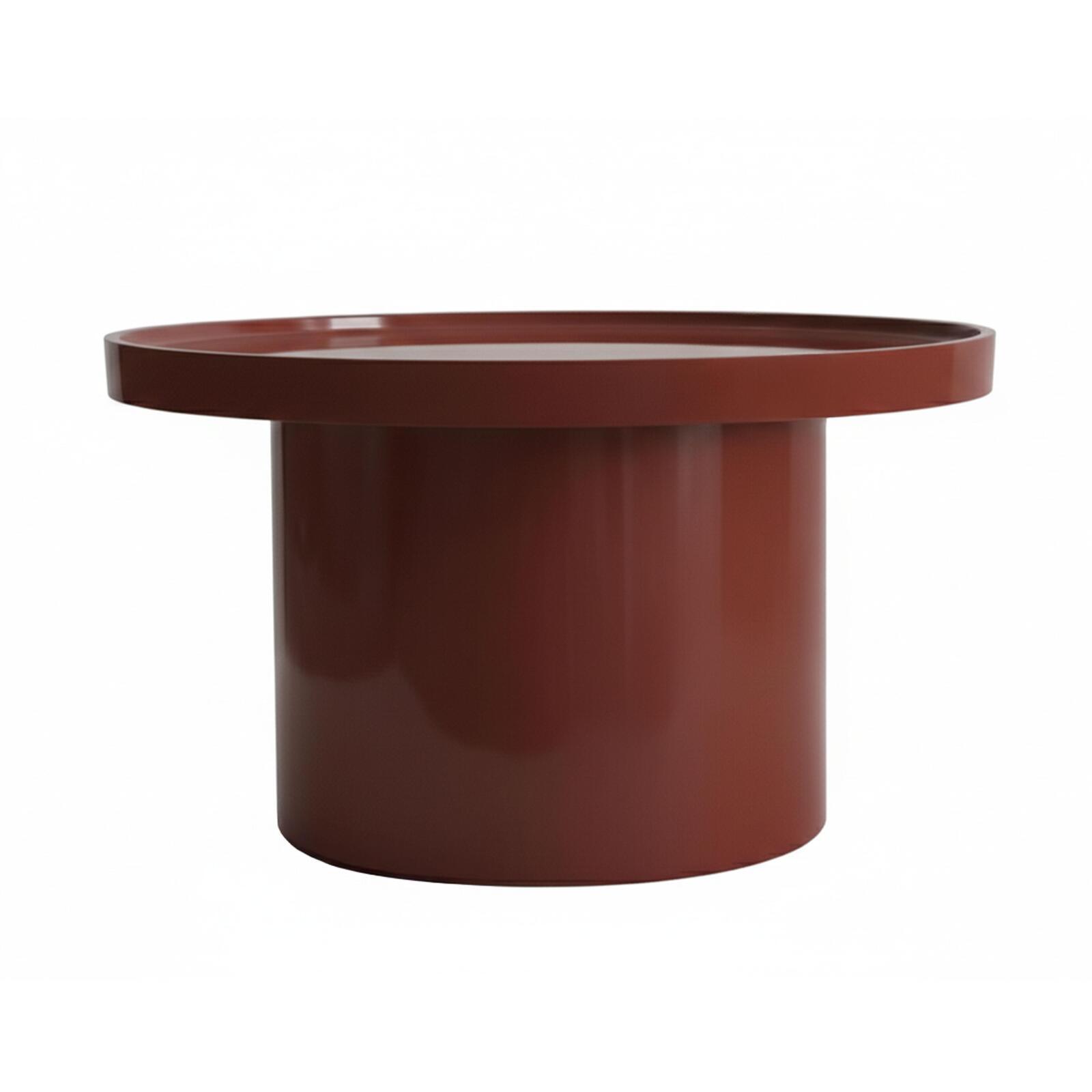 Couchtisch rund, in Lackoptik, Ø50 cm