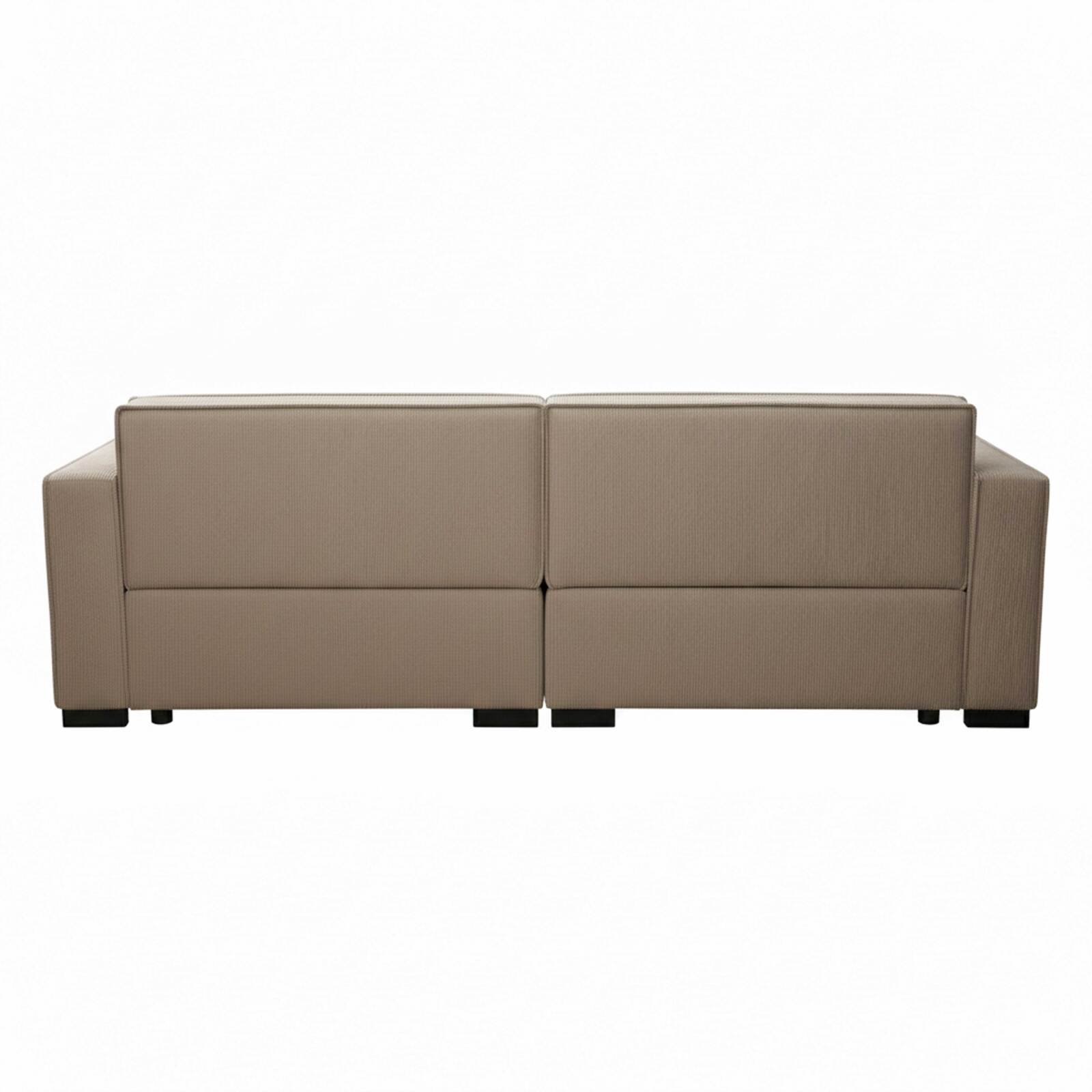 Sofa 3-Sitzer aus Cord mit Kissen