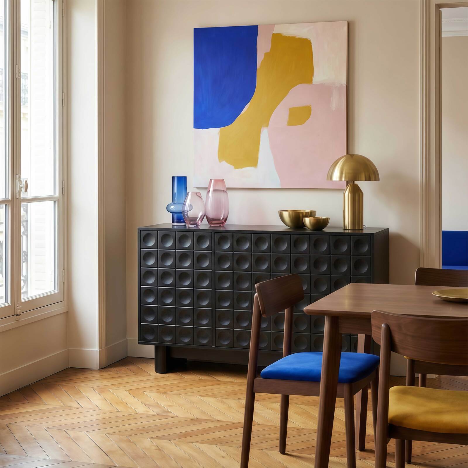 Sideboard 3 Türen, 124 cm