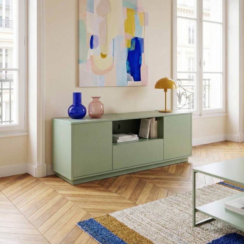 Lowboard farbig, 140 cm (6/7)