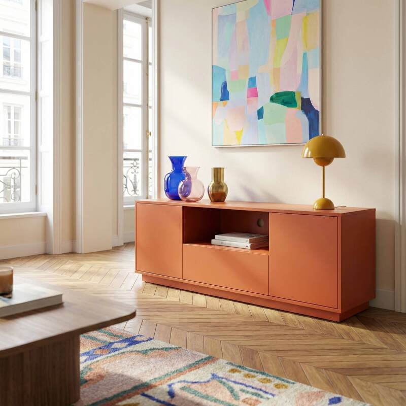 Lowboard farbig, 140 cm (6/7)