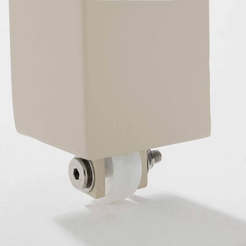 Ausziehbarer Gartentisch aus Aluminium 8 bis 10 Personen 180/240x90 cm (6/9)