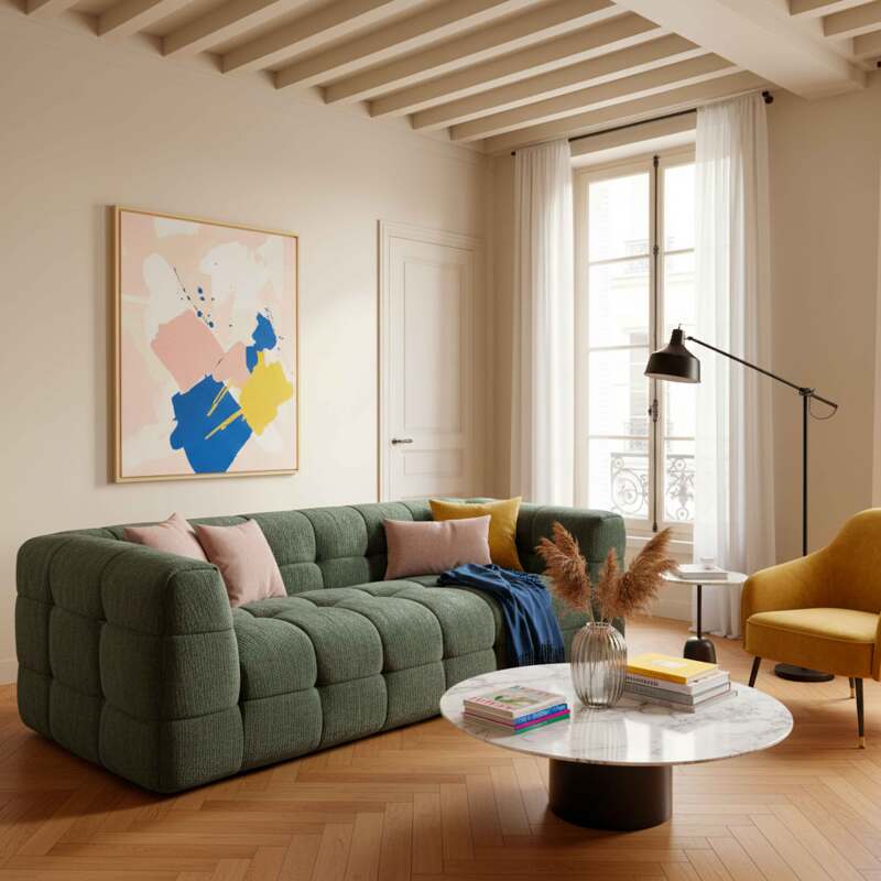 Sofa 3-Sitzer aus Stoff