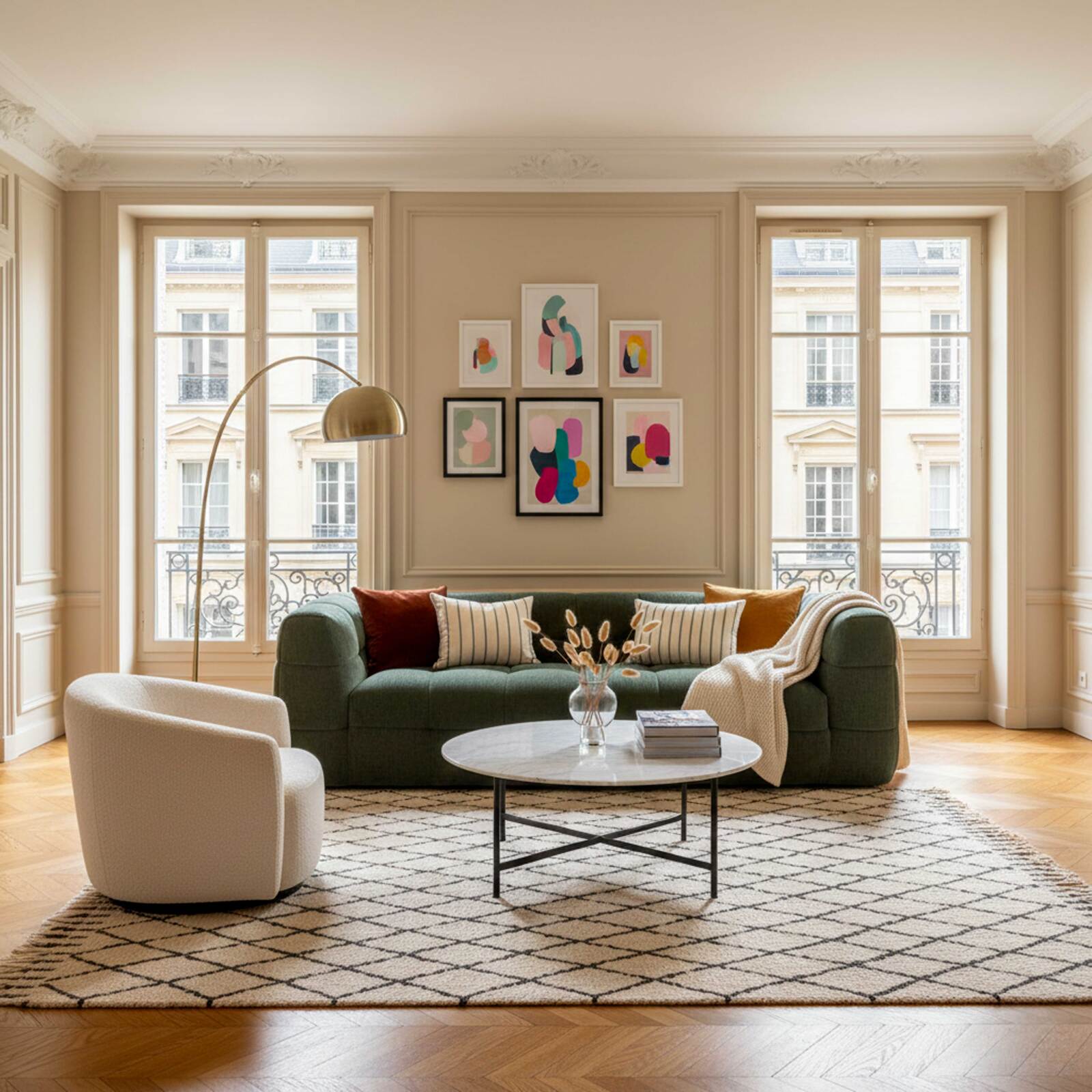 Sofa 3-Sitzer aus Stoff