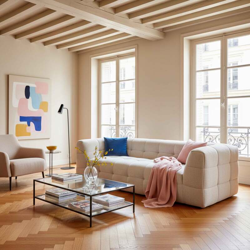 Sofa 3-Sitzer aus Stoff