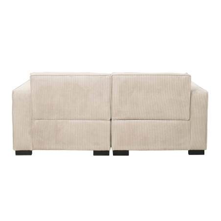 Sofa 2-Sitzer aus Cord mit Kissen (4/8)