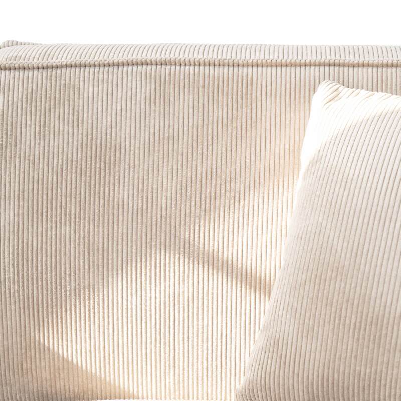 Sofa 2-Sitzer aus Cord mit Kissen (6/8)