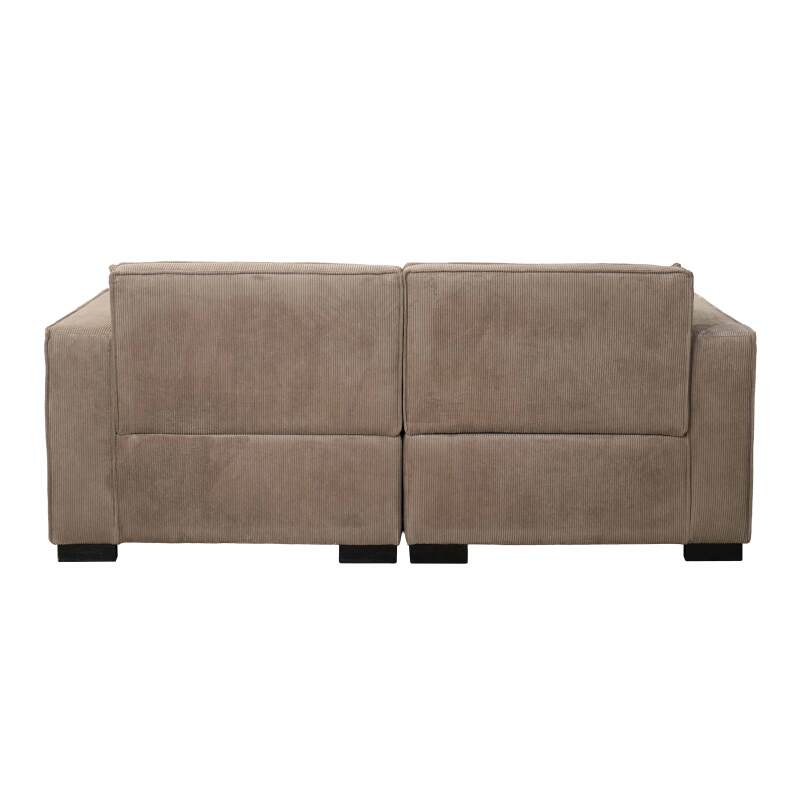 Sofa 2-Sitzer aus Cord mit Kissen (4/6)