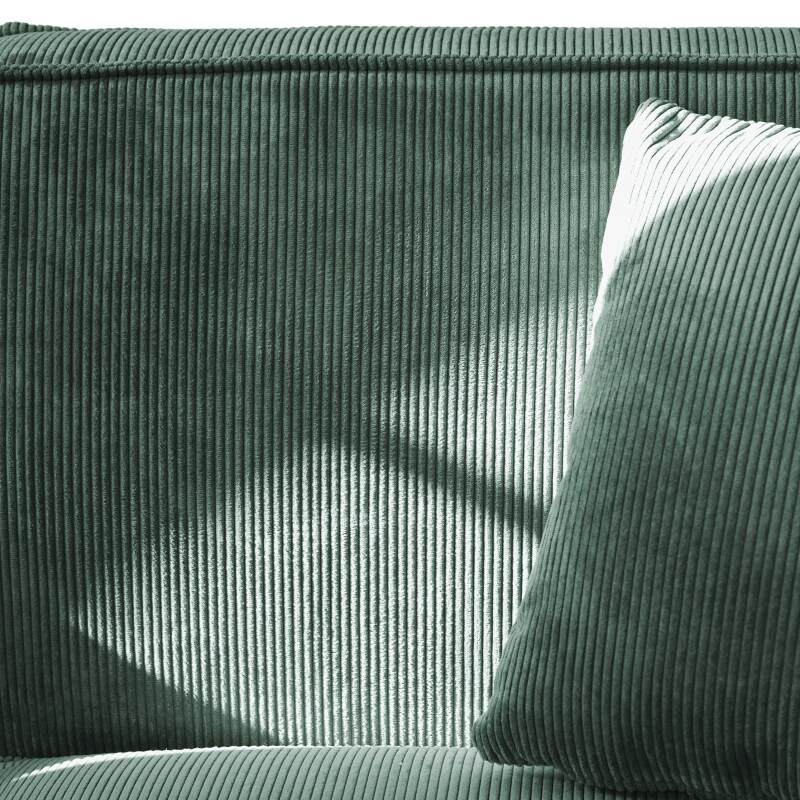 Sofa 2-Sitzer aus Cord mit Kissen (6/9)