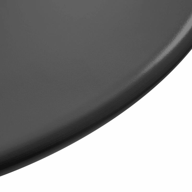 Gartentisch im Bistro-Stil, rund , neigbar, aus Metall mit Einbaufuß, Ø70 cm, und 2 Stühle (3/8)