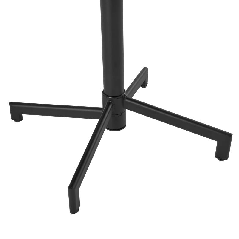 Gartentisch im Bistro-Stil, rund , neigbar, aus Metall mit Einbaufuß, Ø70 cm, und 2 Stühle (4/8)