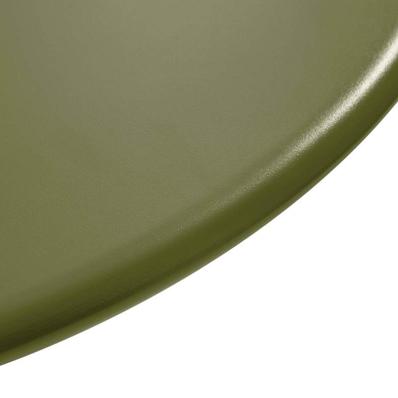 Gartentisch im Bistro-Stil, rund , neigbar, aus Metall mit Einbaufuß, Ø70 cm, und 2 Stühle (3/8)