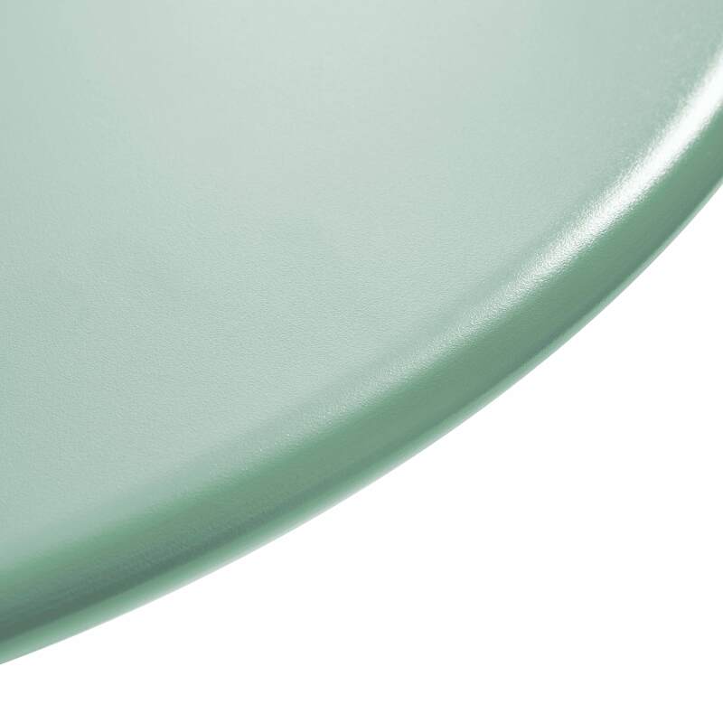 Gartentisch im Bistro-Stil, rund , neigbar, aus Metall mit Einbaufuß, Ø70 cm, und 2 Stühle (3/8)