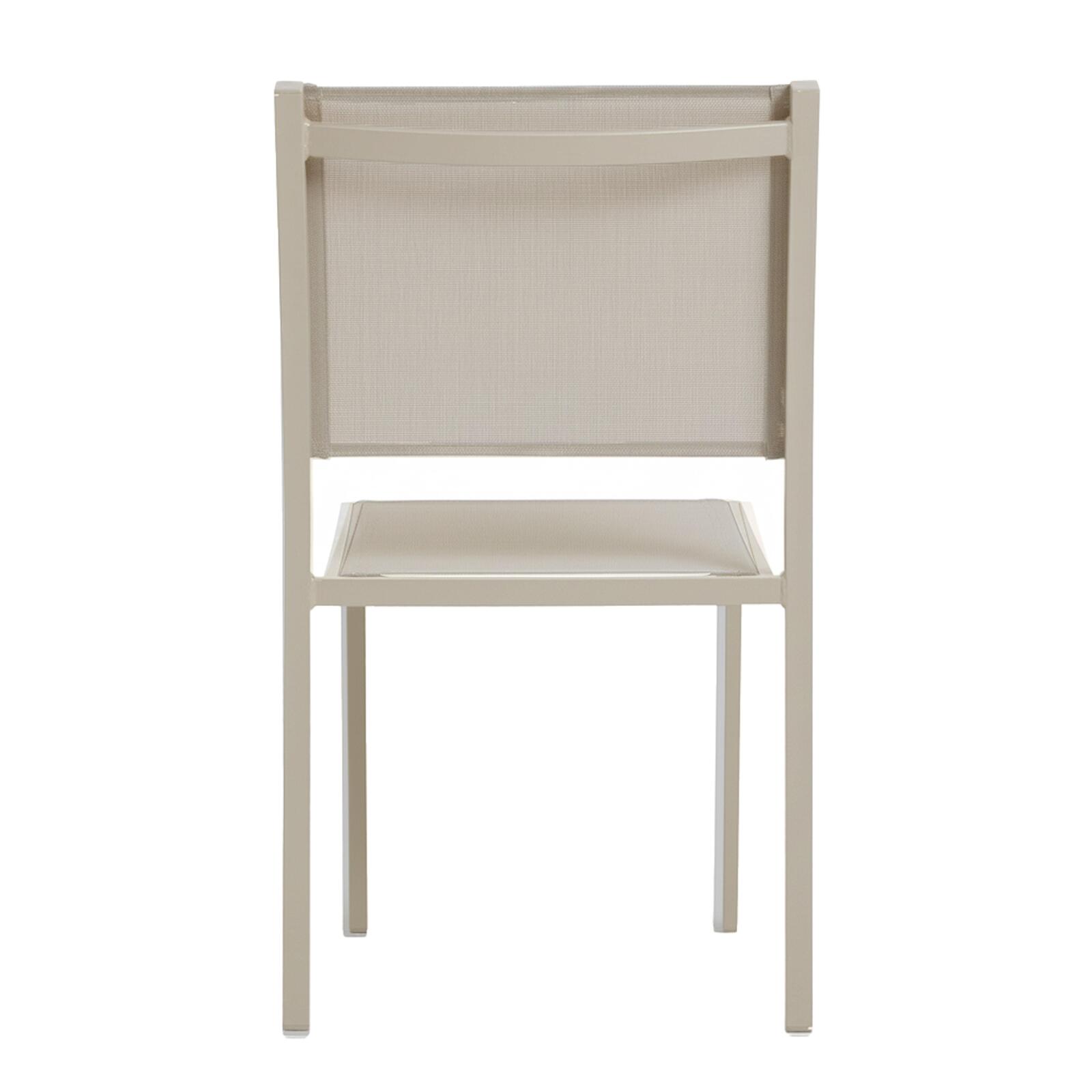 Gartenstuhl aus Aluminium und Textilene