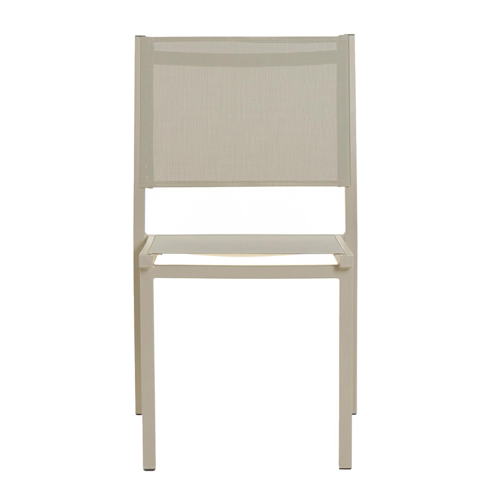 Gartenstuhl aus Aluminium und Textilene