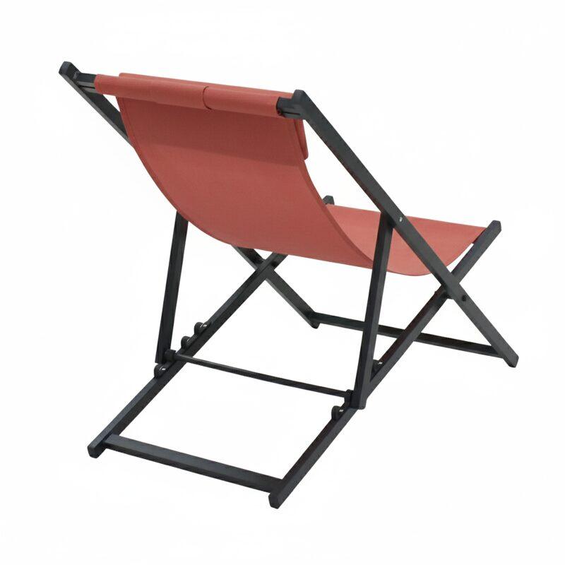 2er-set verstellbaren Aluminium-Sonnensesseln mit 4 Positionen  (4/7)