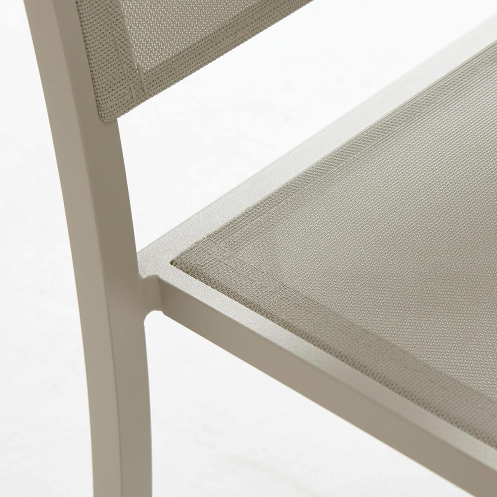 Gartenstühle aus Aluminium und Textilene - 2er-Set