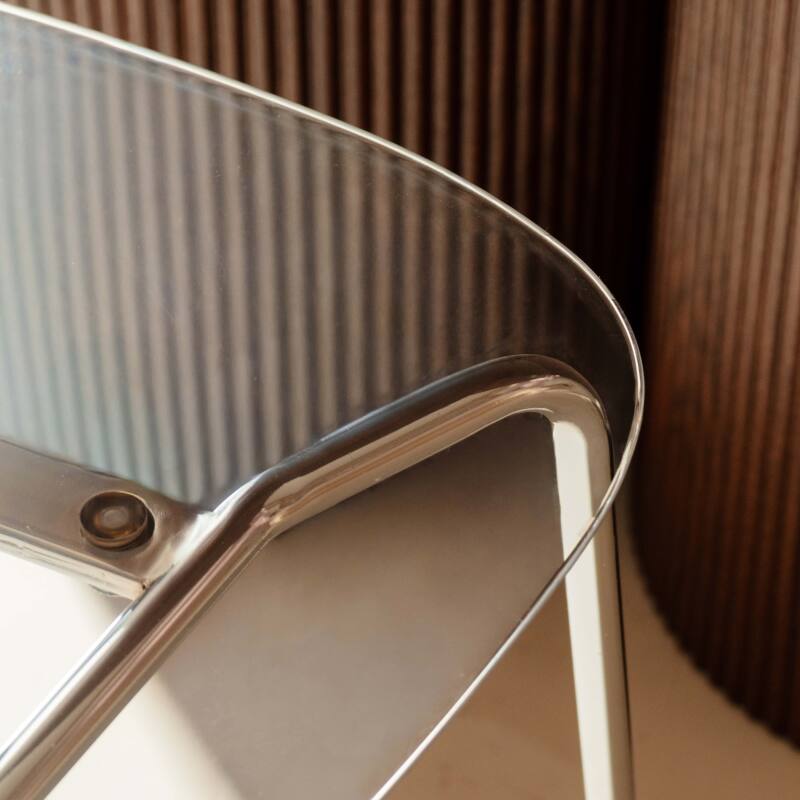 Stühle aus Kunststoff und Metall transparente - 2er-Set (6/7)