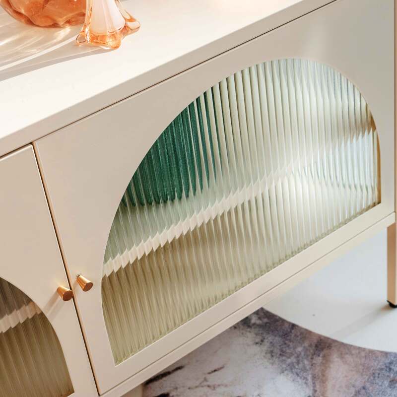 Lowboard aus Metall, 115 cm, moderner Stil (3/7)