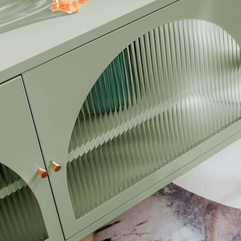 Lowboard aus Metall, 115 cm, moderner Stil (3/8)