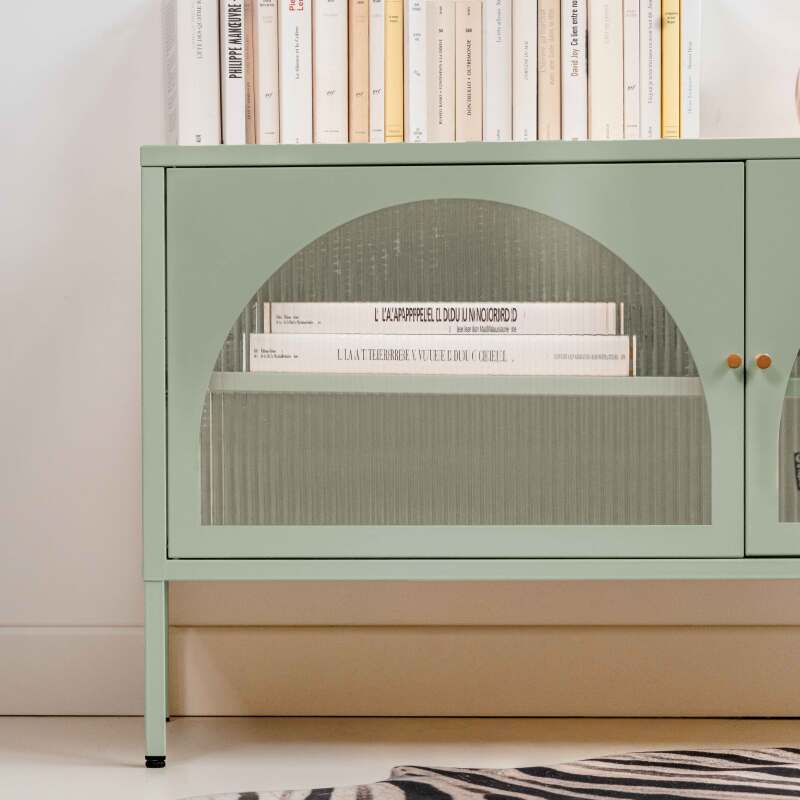 Lowboard aus Metall, 115 cm, moderner Stil (2/8)