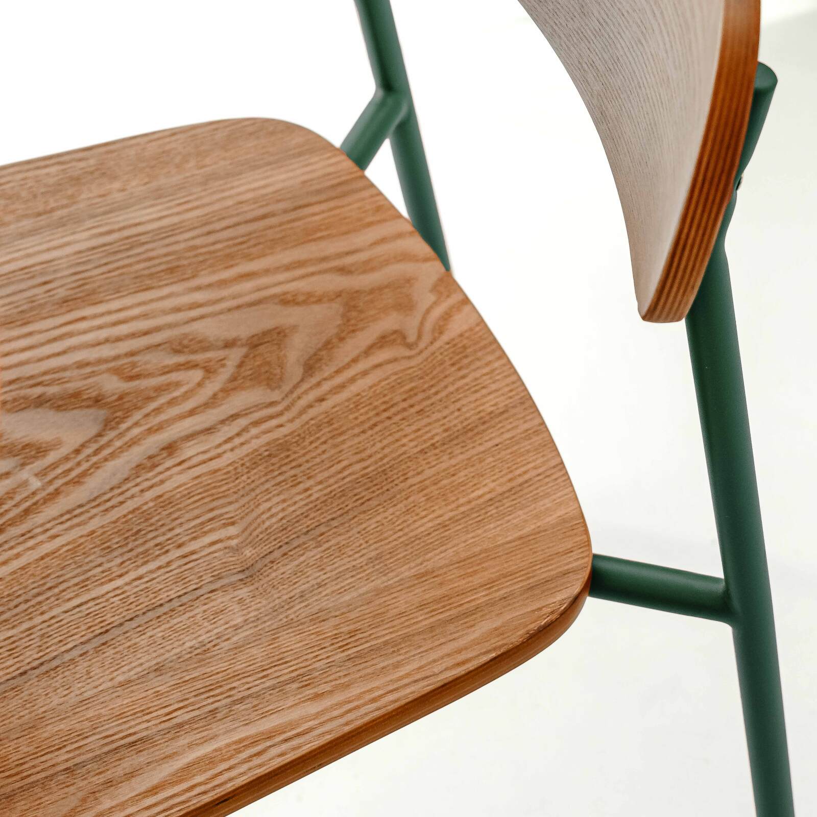 Stühle aus Holz und Metall - 2er-Set