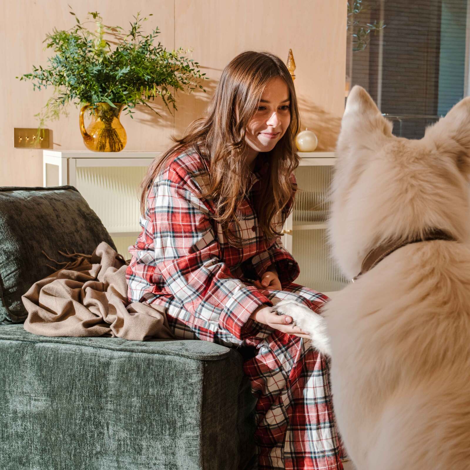 Sessel aus Stoff für modulares Sofa mit Kissen