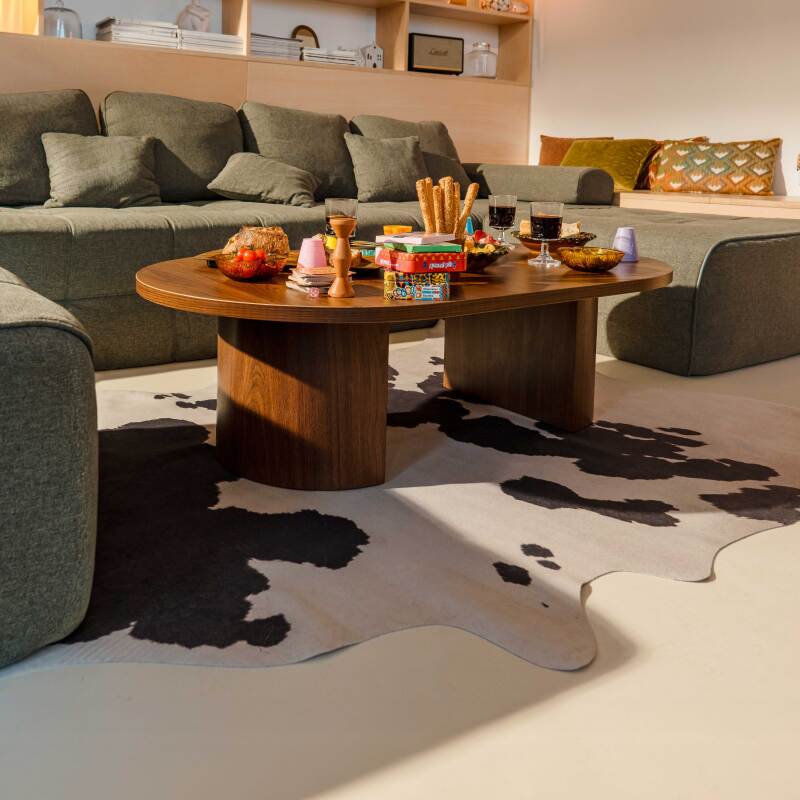 Teppich aus Kunstkuhfell, 155x190 cm