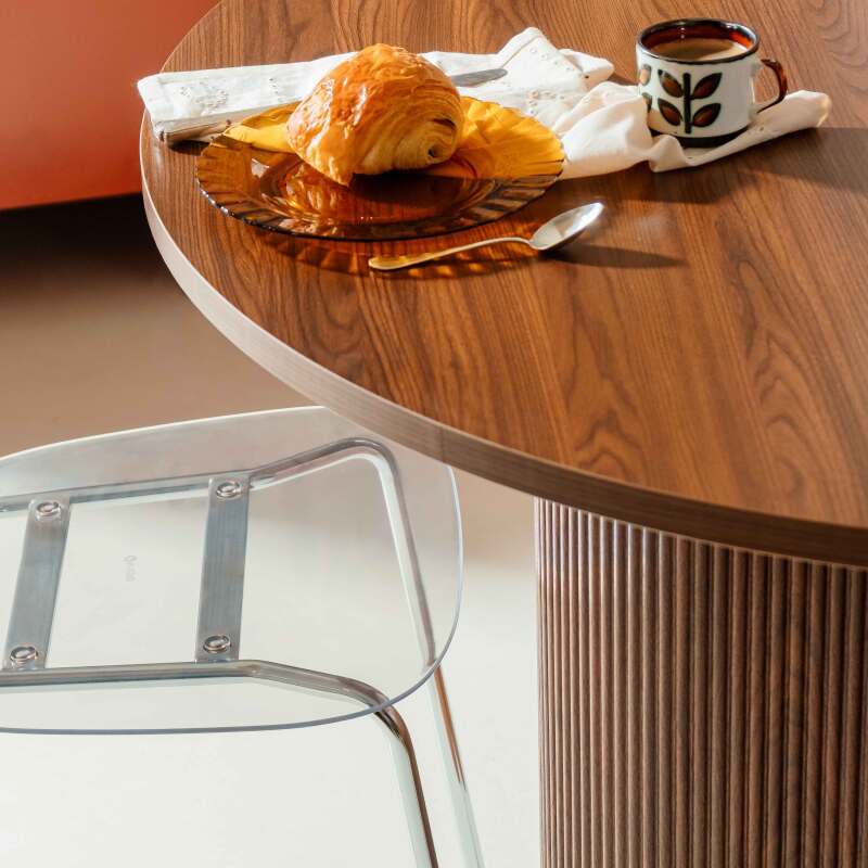 Esstisch rund, in Holzoptik für 4 Personen (3/7)