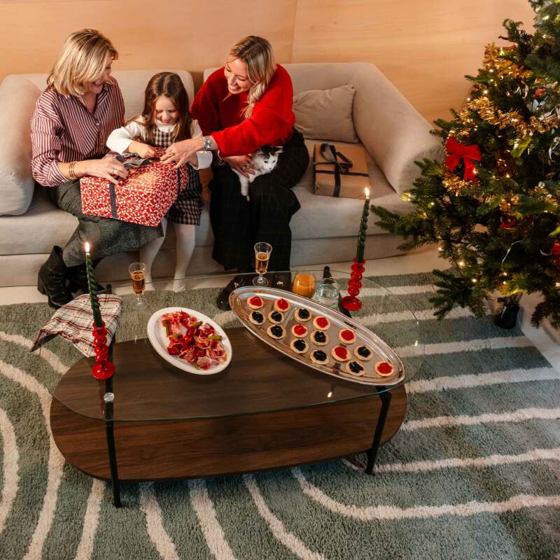 Hochflor Teppich, rechteckig, im skandinavischen Stil (2/5)