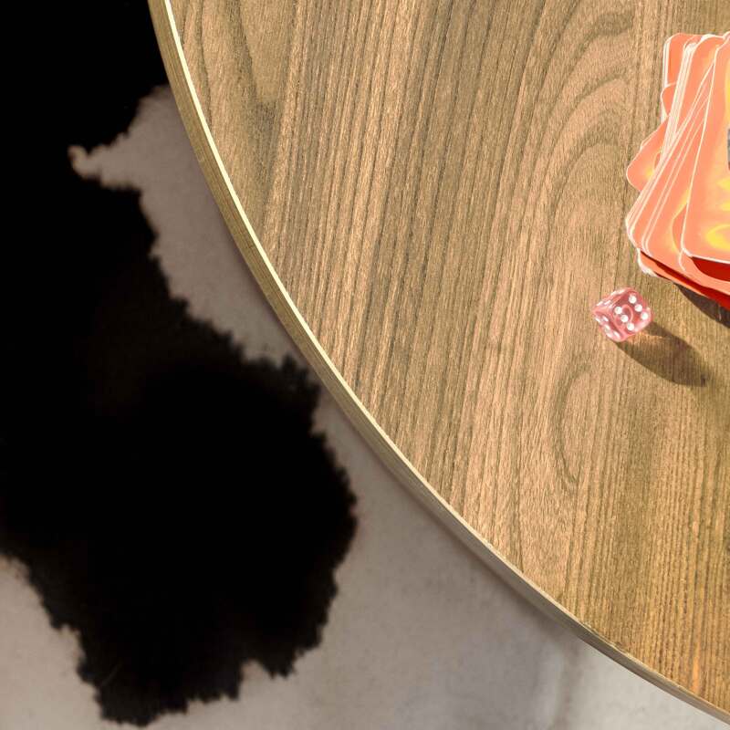 Couchtisch oval, in Holzoptik, 120x70x35 cm (6/7)