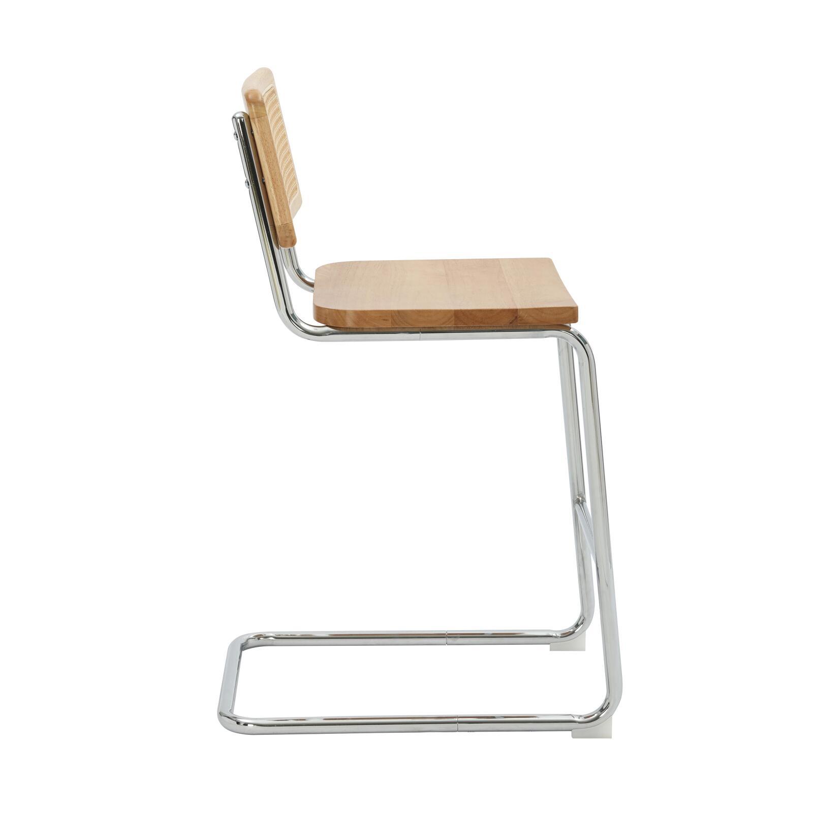 Barstühle aus Holz und Metall – 2er-Set