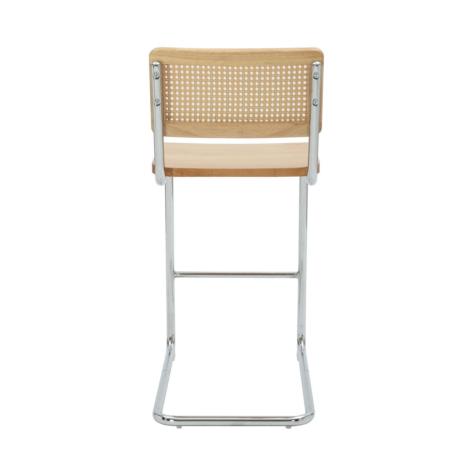 Barstühle aus Holz und Metall – 2er-Set