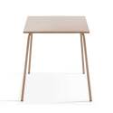 Quadratischer Tisch (70 x 70 x 72 cm) und 4 Stühle mit Armlehnen als Set