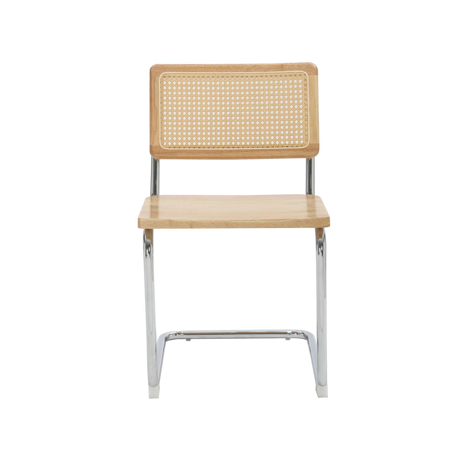 Stühle aus Holz und Metall – 2er-Set