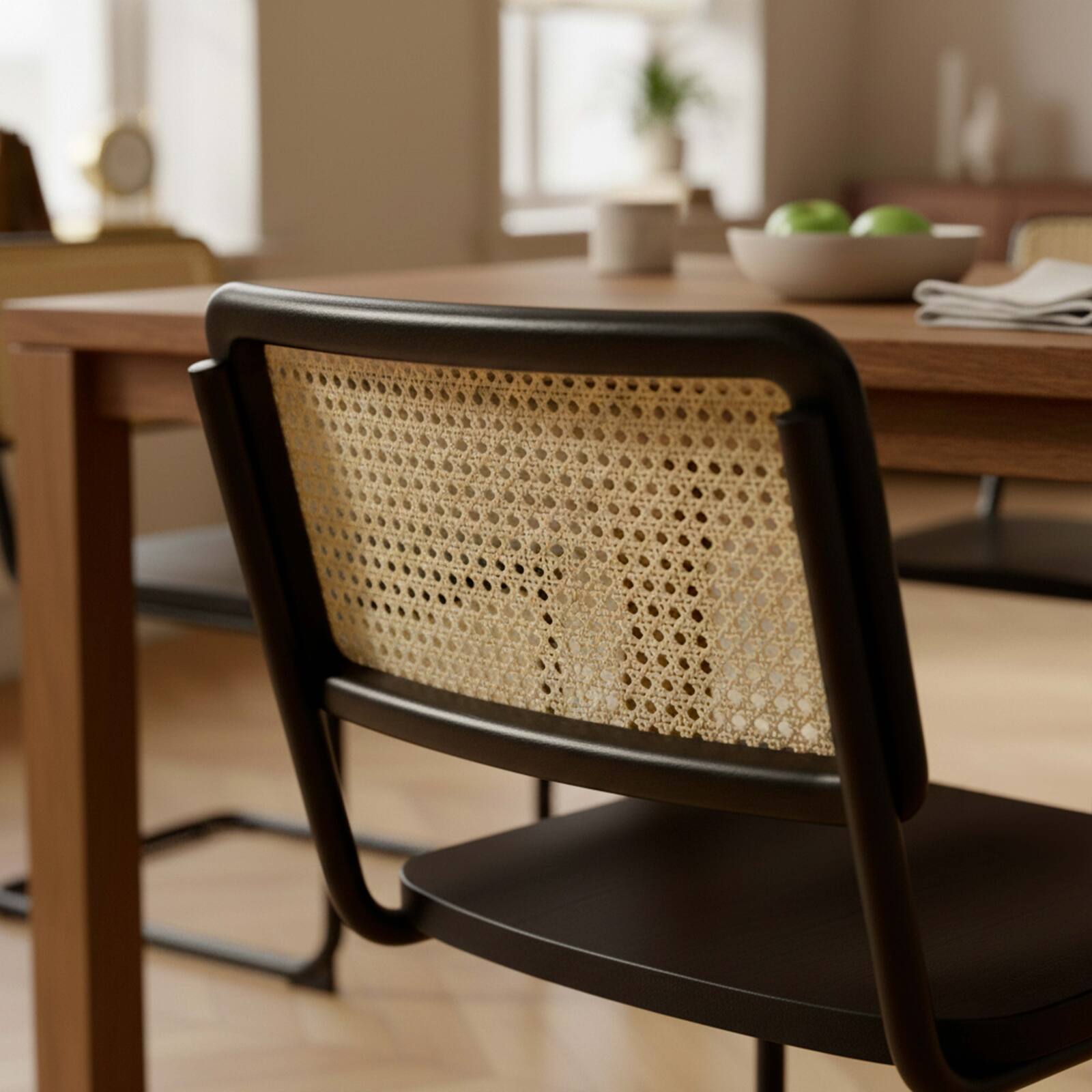 Stühle aus Holz und Metall – 2er-Set