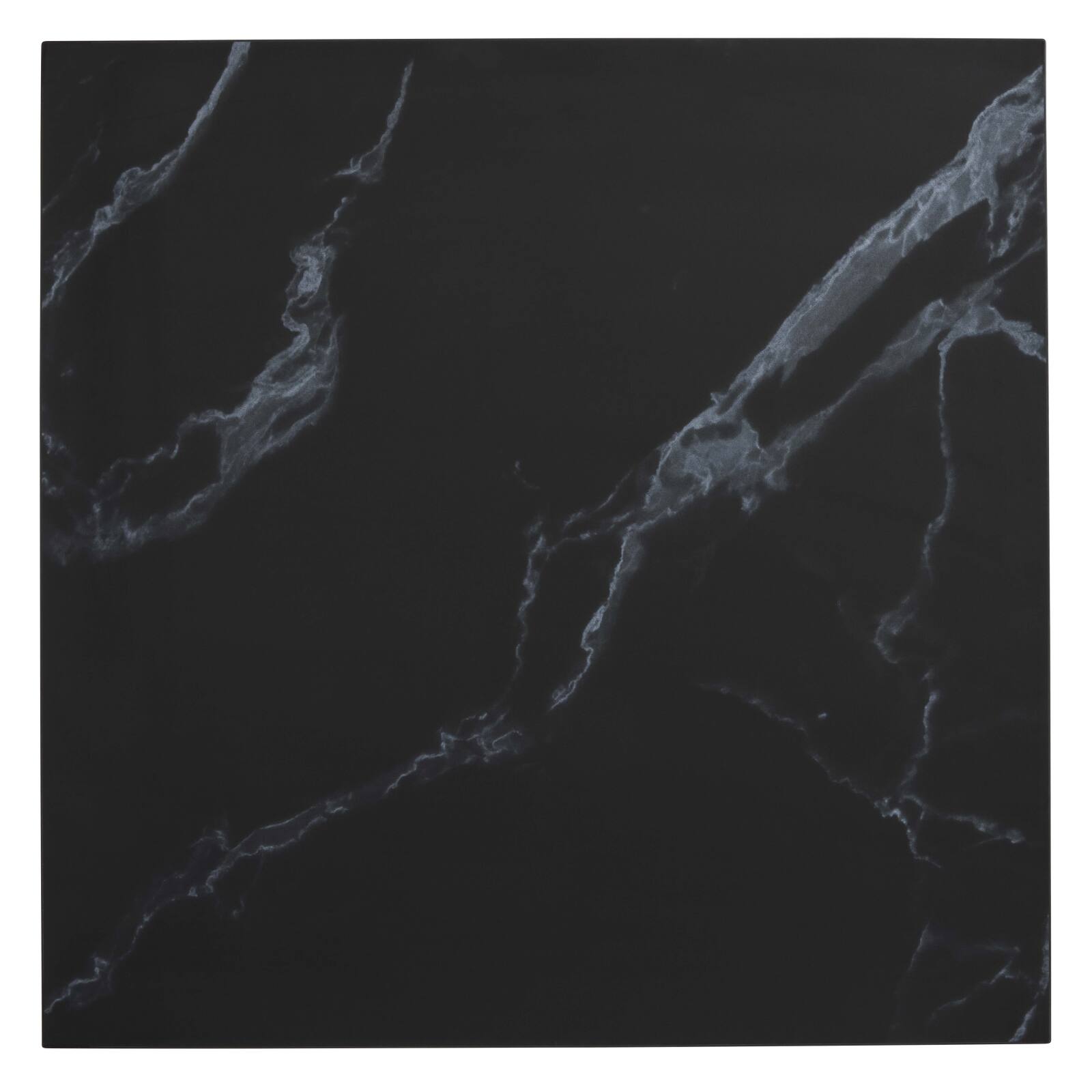 Quadratische Tischplatte aus geformtem Laminat, 60 x 60 cm