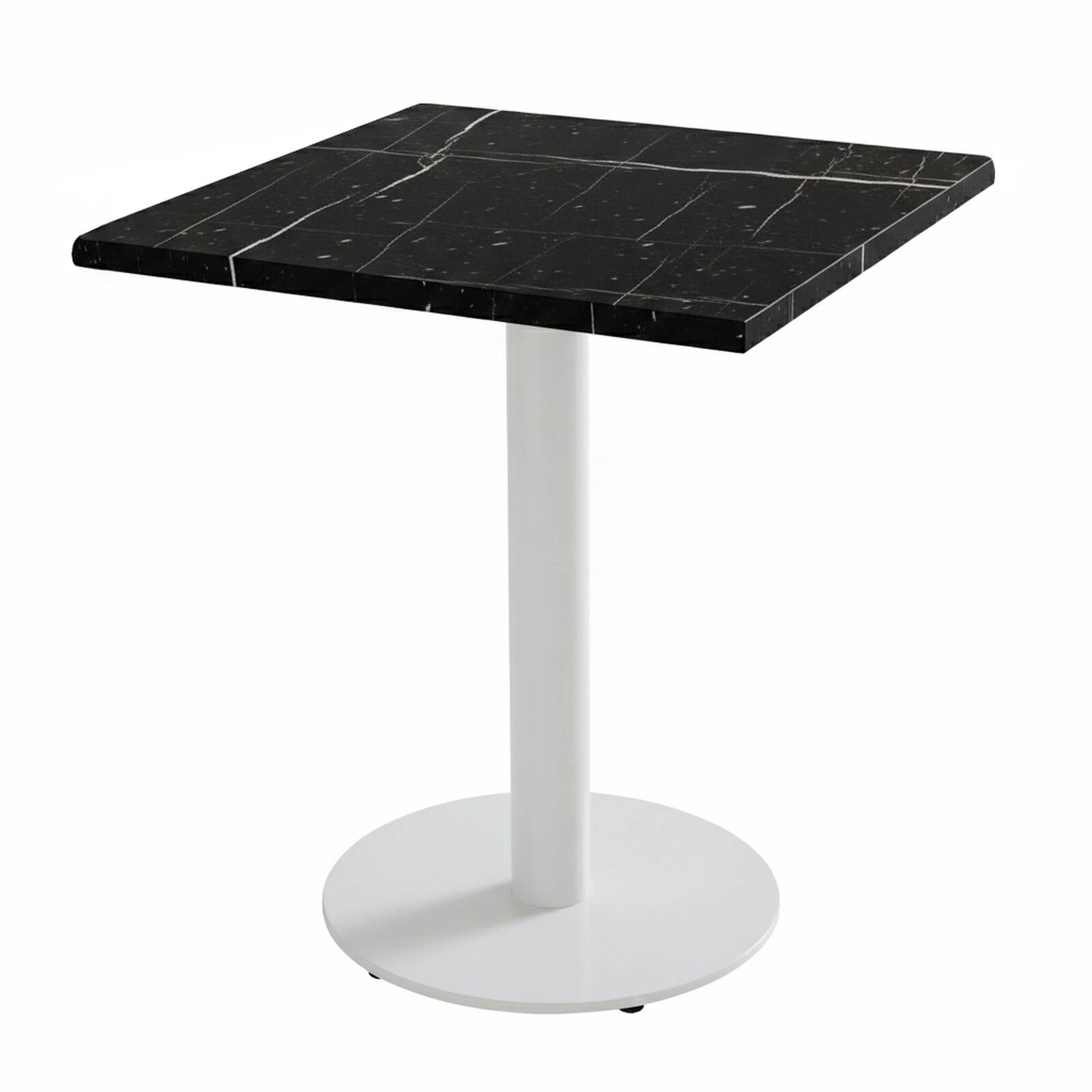 Quadratische Tischplatte aus geformtem Laminat, 60 x 60 cm