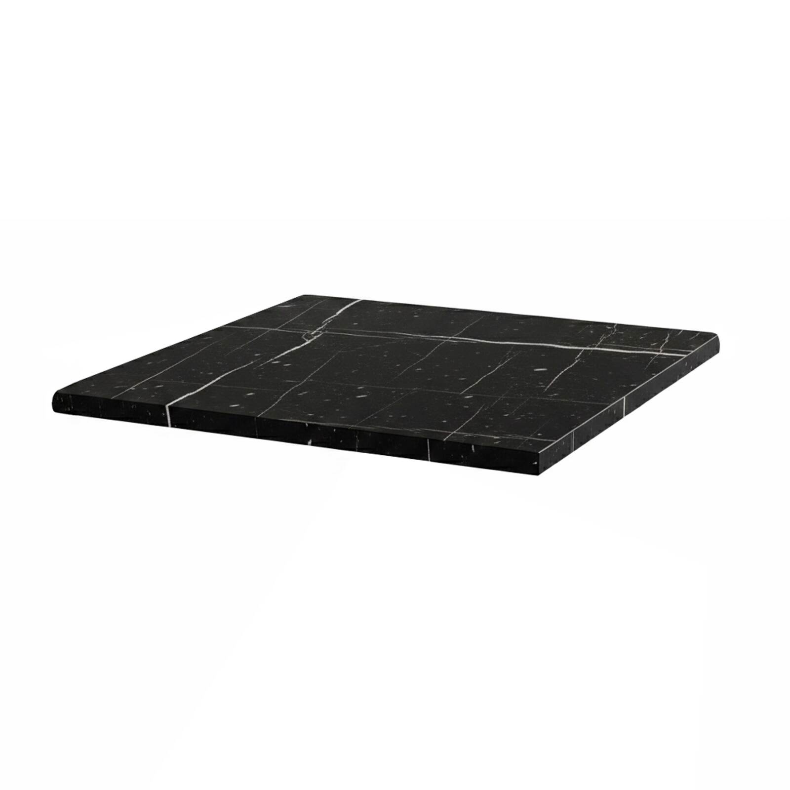 Quadratische Tischplatte aus geformtem Laminat, 60 x 60 cm