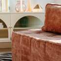 Modulares Sofa 2-Sitzer aus Stoff mit Kissen