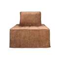 Modulares Sofa 2-Sitzer aus Stoff mit Kissen