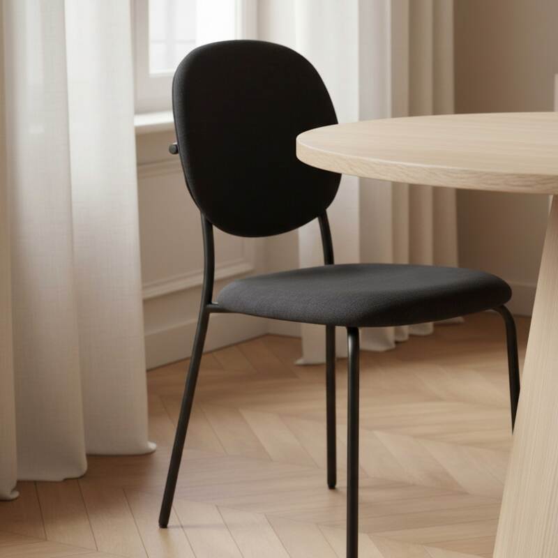 Stühle aus Stoff und Metall - 2er-Set (2/8)