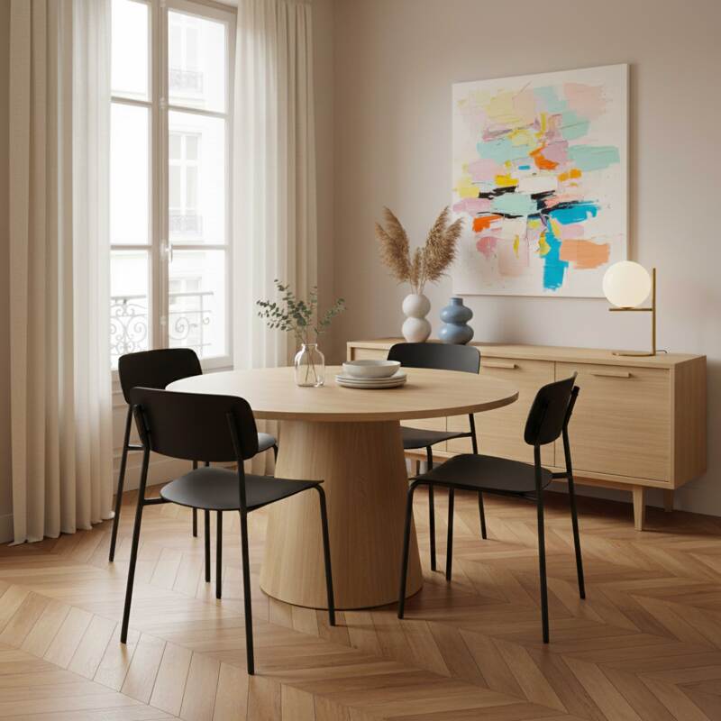 Stühle aus Kunststoff und Metall - 2er-Set