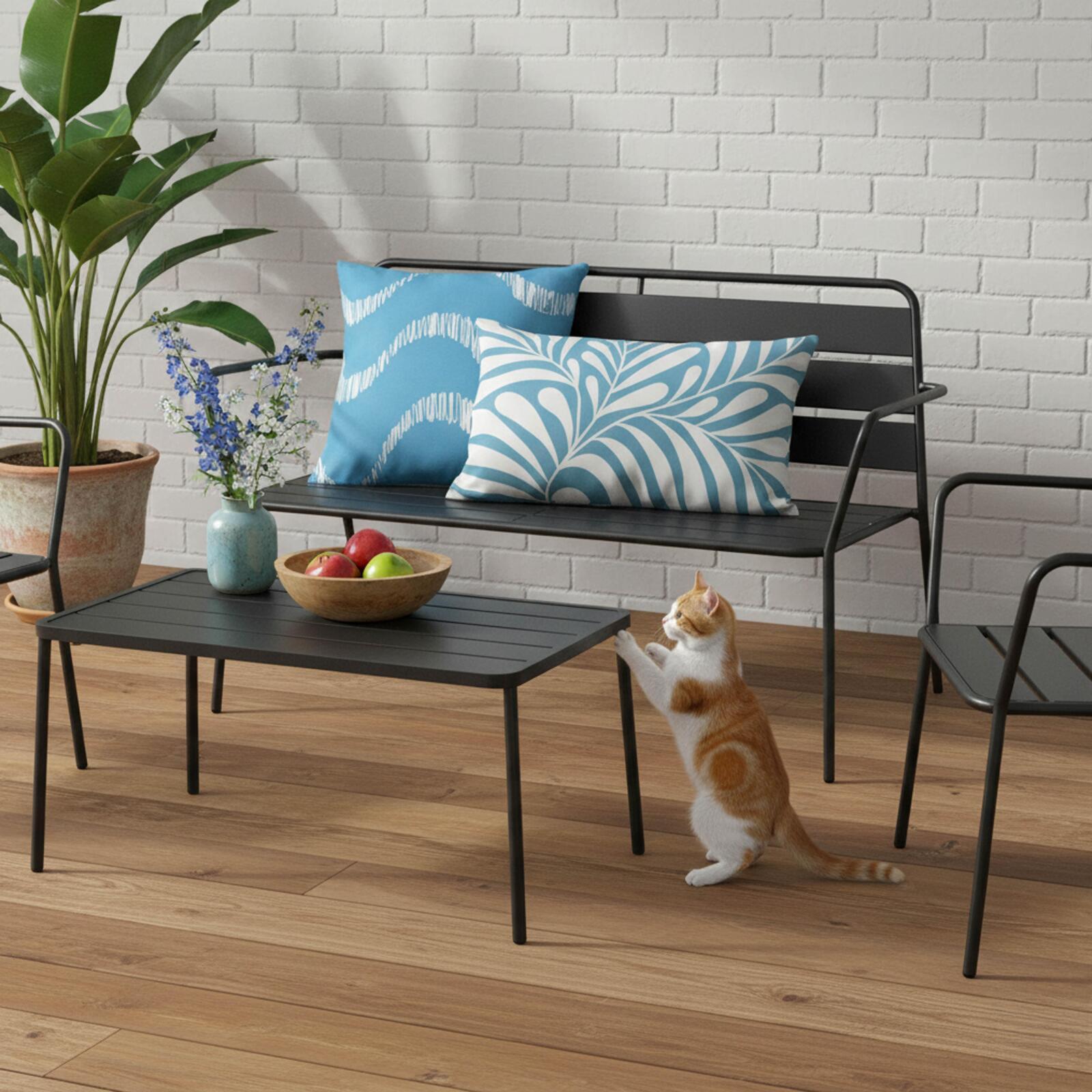 Kleine rechteckige Outdoor-Kissen für Paletten 50 × 30 cm – 2er-Set