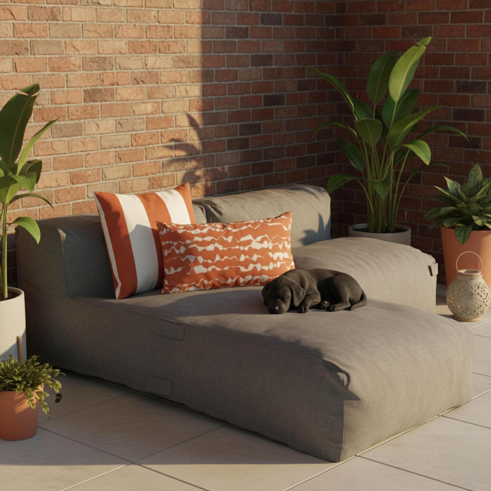 Kleine rechteckige Outdoor-Kissen für Paletten 50 × 30 cm – 2er-Set