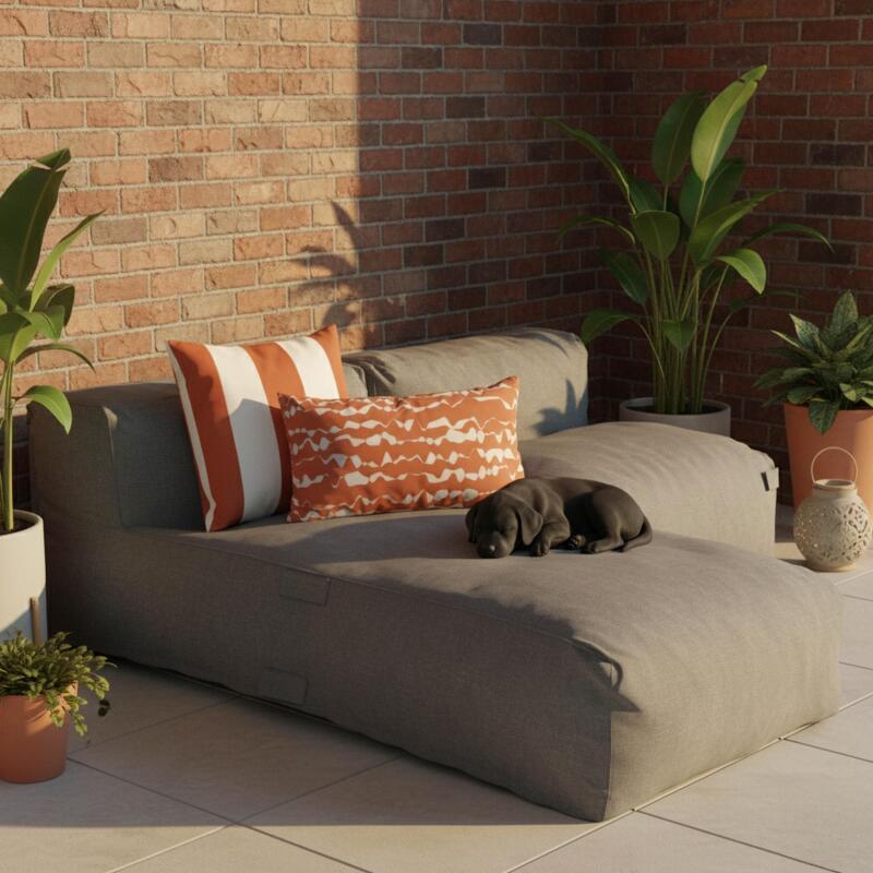 Kleine rechteckige Outdoor-Kissen für Paletten 50 × 30 cm – 2er-Set (2/4)