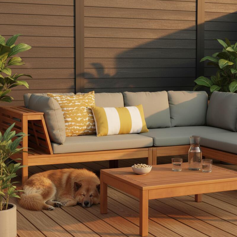 Kleine rechteckige Outdoor-Kissen für Paletten 50 × 30 cm – 2er-Set (2/4)