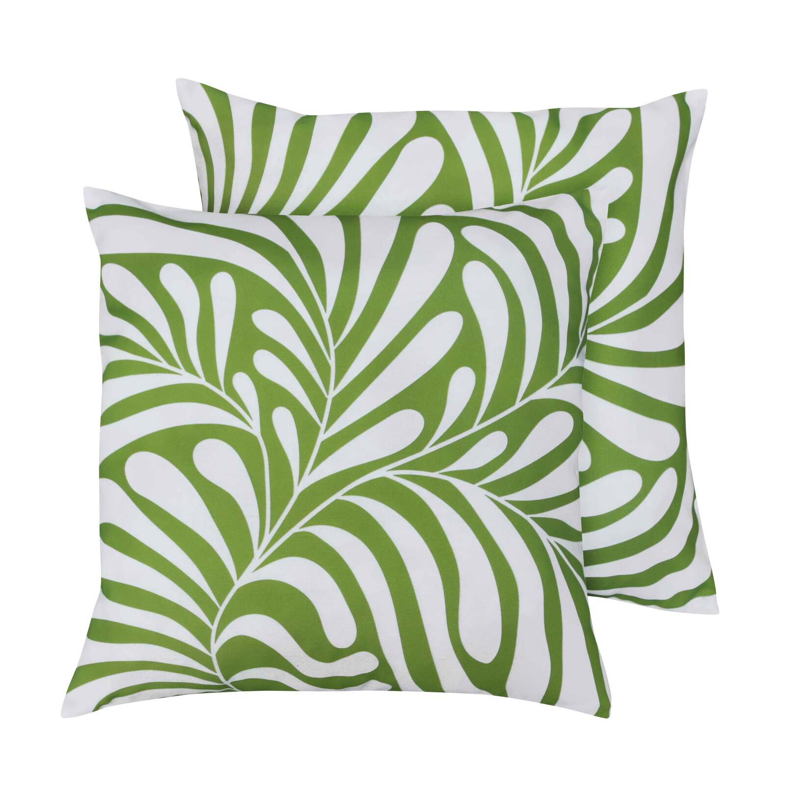 Quadratische Outdoor-Kissen, mit abnehmbarem Bezug, 45x45 cm - 2er Set