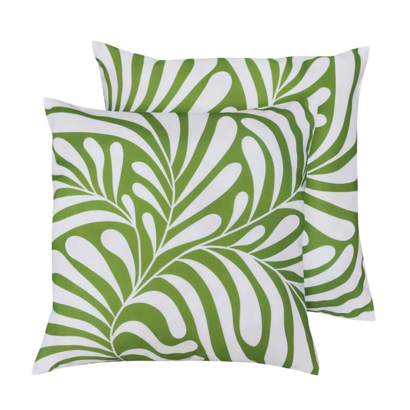 Quadratische Outdoor-Kissen, mit abnehmbarem Bezug, 45x45 cm - 2er Set